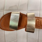 Handmade Moroccan Leather Sandals For Women – Gold Strappy Sandali Donna | Flat Leather Womens Sandals | Ledersandalen Damen |