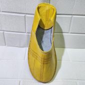 Handmade Moroccan Yellow Leather Babouche For Men – Traditional Slippers – Pointed-toe Leather Shoes – Classic Artisan Moroccan Footwear
