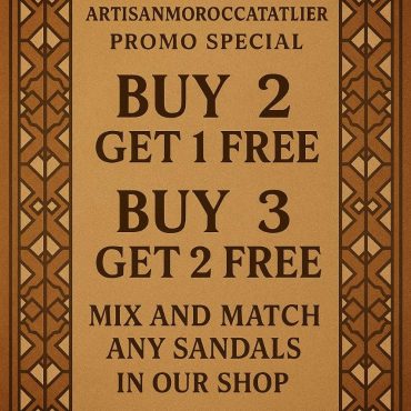 Blond Moroccan Leather Sandals – Handmade Women Flats – Custom Fit Design